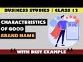 Characteristics Of Good Brand Name | Business Studies | Class 12 | Explainer