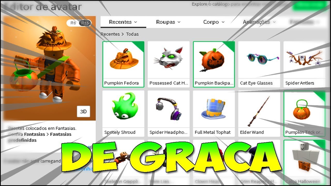 Minha Nova Skin De Halloween Roblox Youtube - como ter robux de graça com inspensionar