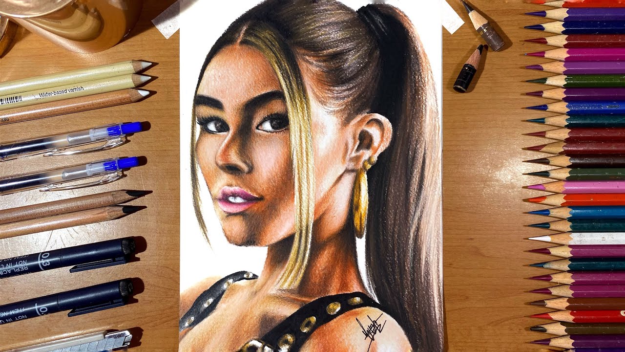 Drawing Madison Beer🍻 | Silvy Tjan - YouTube