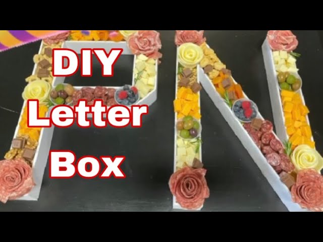 DIY Paper Mache Charcuterie Letters