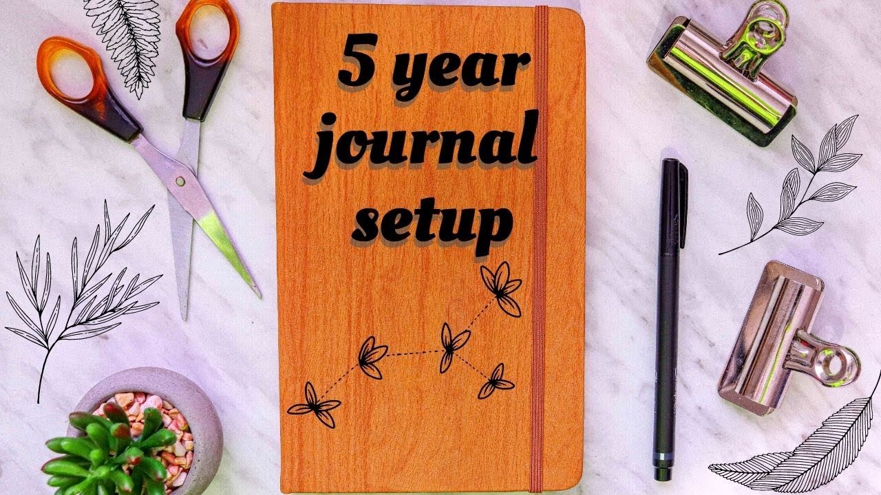 diy 5 year journal 📑🔖📑: plan with me (one line a day journal setup) 