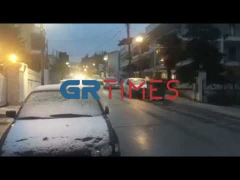 Θεσσαλονίκη: Χιόνι στο Ωραιόκαστρο
