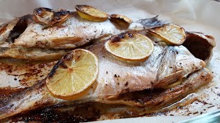 Greek Oven Baked Sea Bream Recipe !!!