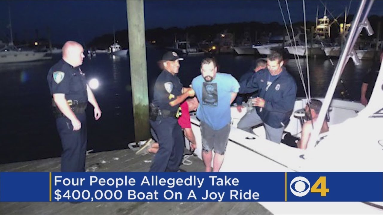 4 Arrested After Taking A Joy Ride On A 36-Foot Boat Worth $400,000