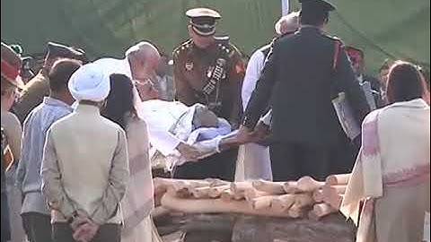 CREMATION CEREMONY OF LATE  Shri I. K. Gujral, former PM of INDIA