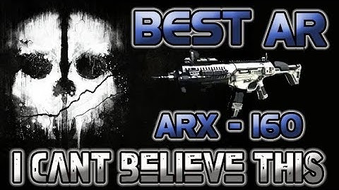 COD Ghosts: Best AR ARX-160 Setup | I Can