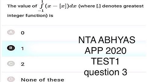 The value of integral -1 to 1, (x-[x]) dx (where [.] denotes greatest integer function) is