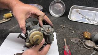 VW beetle carb and fuel pump TEAR DOWN DFV 228 FAIL