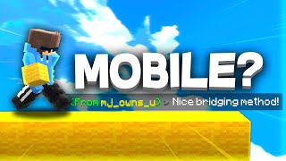 How To SAFE BRIDGE On Mobile (MCPE New Controls) by DevelPlayz 385 views 1 year ago 1 minute, 48 seconds