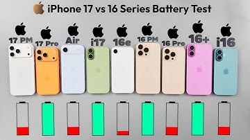 iPhone 17 vs iPhone 16 SERIES – Ultimate Battery Life DRAIN Test!
