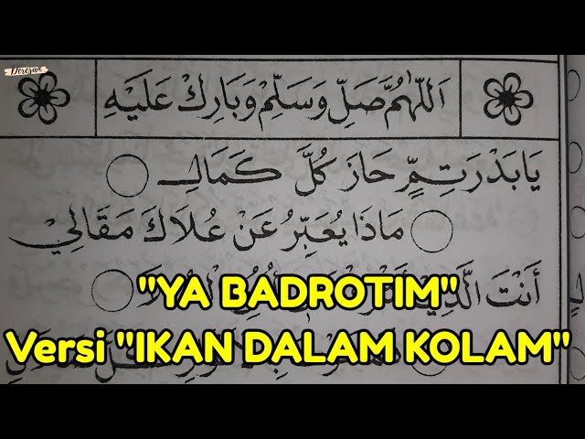 YA BADROTIM Versi IKAN DALAM KOLAM ~ Belajar Dibaan MAULID DIBA'  Lagu Gambus Viral EL CORONA class=