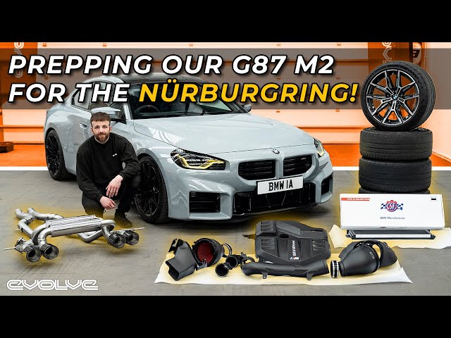 Nürburging prep for our G87 M2! Eventuri Intake + Eisenmann Exhaust + CSF Cooler Install class=