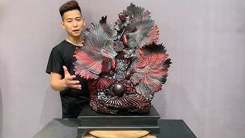 Cá xiêm tài lộc - cá chọi gỗ trắc | đồ gỗ nguyễn hồng