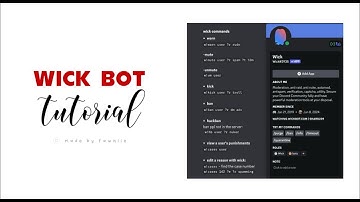 discord tutorial　 — 　wick bot