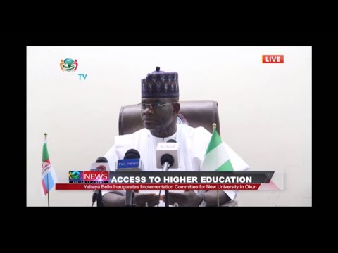 ACCESS TO HIGHER EDUCATION: Yahaya Bello Inaugurates Implementation Committee For New University