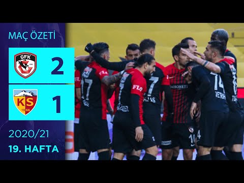 ÖZET: Gaziantep FK 2-1 HK Kayserispor | 19. Hafta - 2020/21