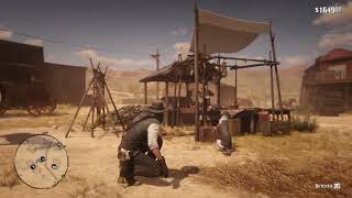 Red Dead Redemption 2 - Dog Begs For Meat From Butcher Arthur Obliges