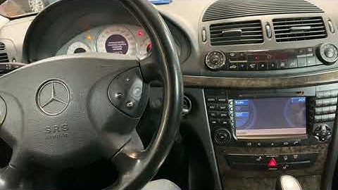Mercedes E Class W211 change menu language
