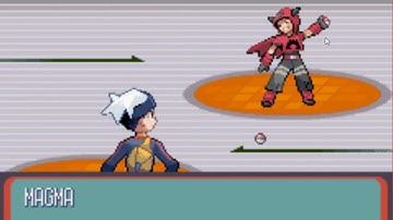 Pokemon Ruby Walkthrough - Beating Magma Hideout Traveling to Mossdeep City