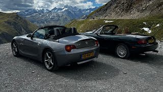 Furkapass POV drive (BMW E85 Z4 3.0i & Mazda NB MX5 1.6)