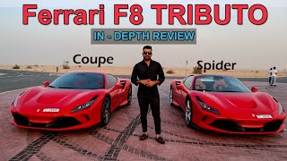FERRARI F8 TRIBUTO SPIDER VS COUPE 2021-2022 | In-Depth Review and Difference |#ferrari #f8 #tributo
