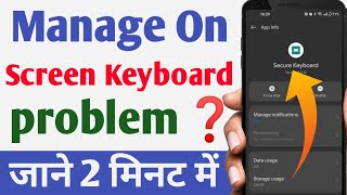 manage on screen keyboard problem|how to fix manage on screen keyboard