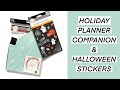 Holiday Planner Companion & Halloween Sticker Flip Through // The Happy Planner