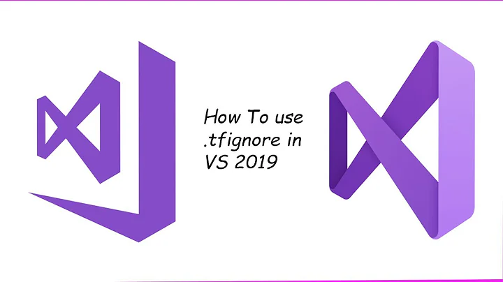 How to use .tfignore in VS 2019