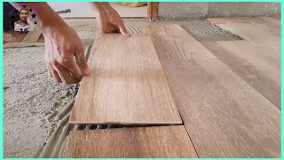 Amazing wood floor installation skills