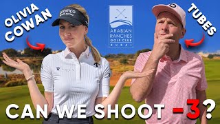 Epic, Hilarious Scramble With Tour Pro Olivia Cowan !!🏌️‍♂️🏌🏼‍♀️😂| Arabian Ranches Golf Club