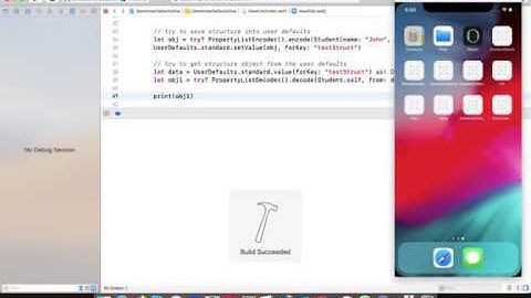 How to store Structure in User Defaults.