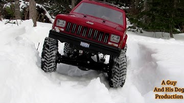 Axial Racing Scx10 JEEP Cherokee .. 4X4 Snow trailing JEEP Adventure