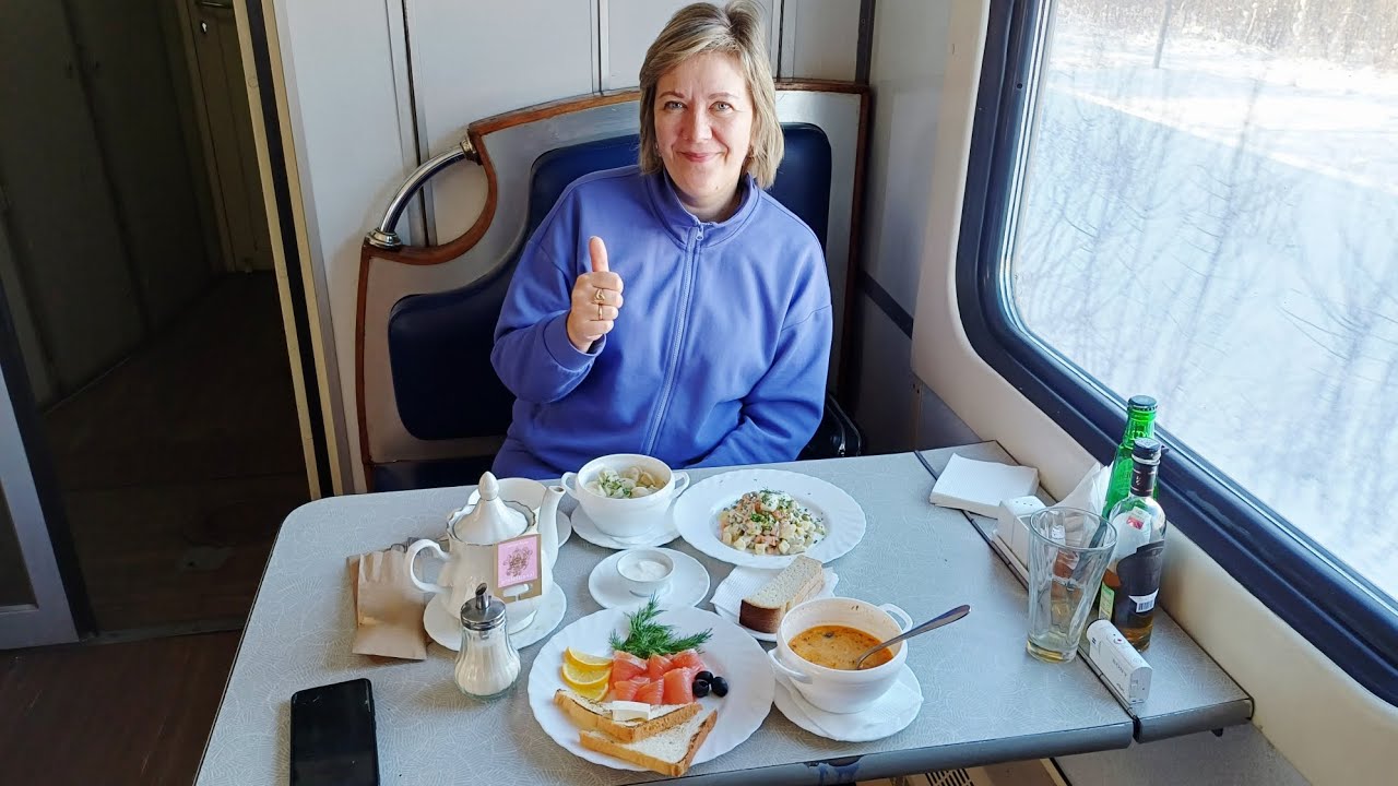 Поезд 354/Едем домой/Вагон-ресторан/2,5 дня в пути