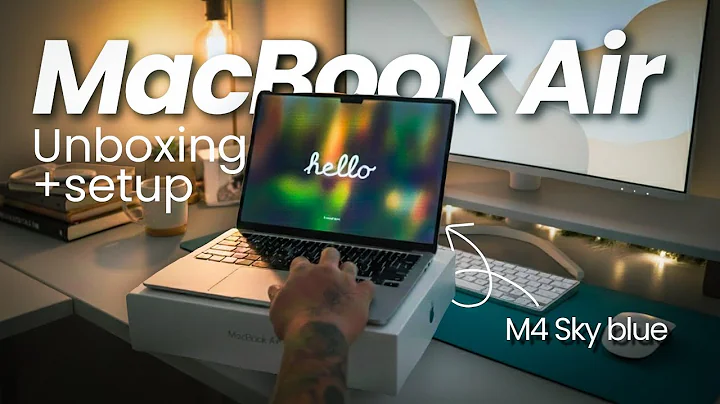 2025 MacBook Air M4 Sky Blue – Unboxing, Setup & First Impressions 💻✨