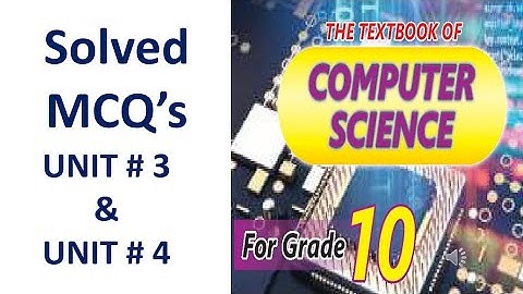 10th Class | Computer Science New Book | Chap# 3 &  chap #4  | MCQs | Sindh Board