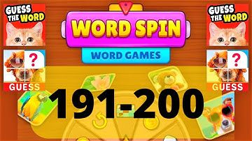 WORD SPIN WORD GAME level 191 192 193 194 195 196 197 198 199 200
