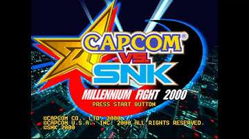 Capcom vs. SNK - Millennium Fight 2000 - Sega Dreamcast - Intro & Title Screen