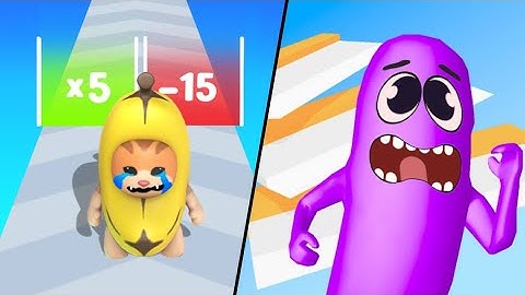 Epic Banana Run | Wacky Run / All Level Gameplay: Android,iOS