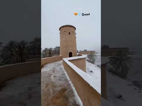 واحة فكيك في حلة بيضاء هدا الصباح المغرب الجزائر  فجيج