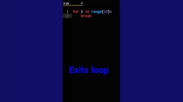 Python break vs continue vs pass