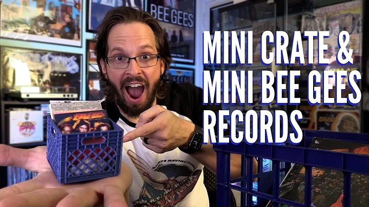 Unboxing Bee Gees Mini Crate with Mini Records - Amazing Etsy Miniatures