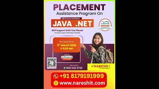 Top Placement Assistance Program on Full Stack JAVA & .NET | AI Placement Jobs 2026. | Java | .Net