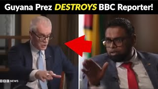Guyana President DESTROYS BBC Reporter Over Climate Change!