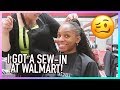 I Got a Sew-In At WALMART.. by a White Woman! 😱 Beyonce Inspired Half Up Half Down with Unice Hair