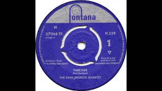 UK New Entry 1961 (249) Dave Brubeck Quartet - Take Five