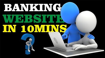 I build ONLINE BANKING WEBSITE in 10mins - How to build an Online Banking Website