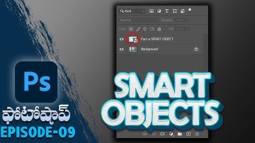 Smart Objects in Photoshop  |Beginners Tutorials |Telugu