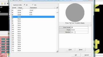 Create Aperture and then change Dcode of selected objects using FAB 3000