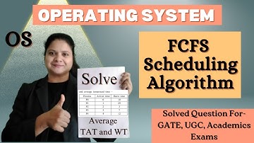 How to Find Average TAT and WT in FCFS Scheduling Algorithm?| OS| Asked Question| Padho Engineering