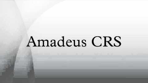 Amadeus CRS